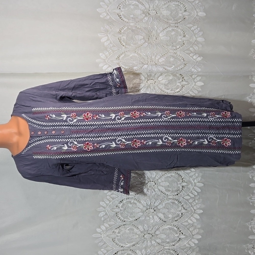 Hidden Alley BoHo Linen Blend Dress size Medium